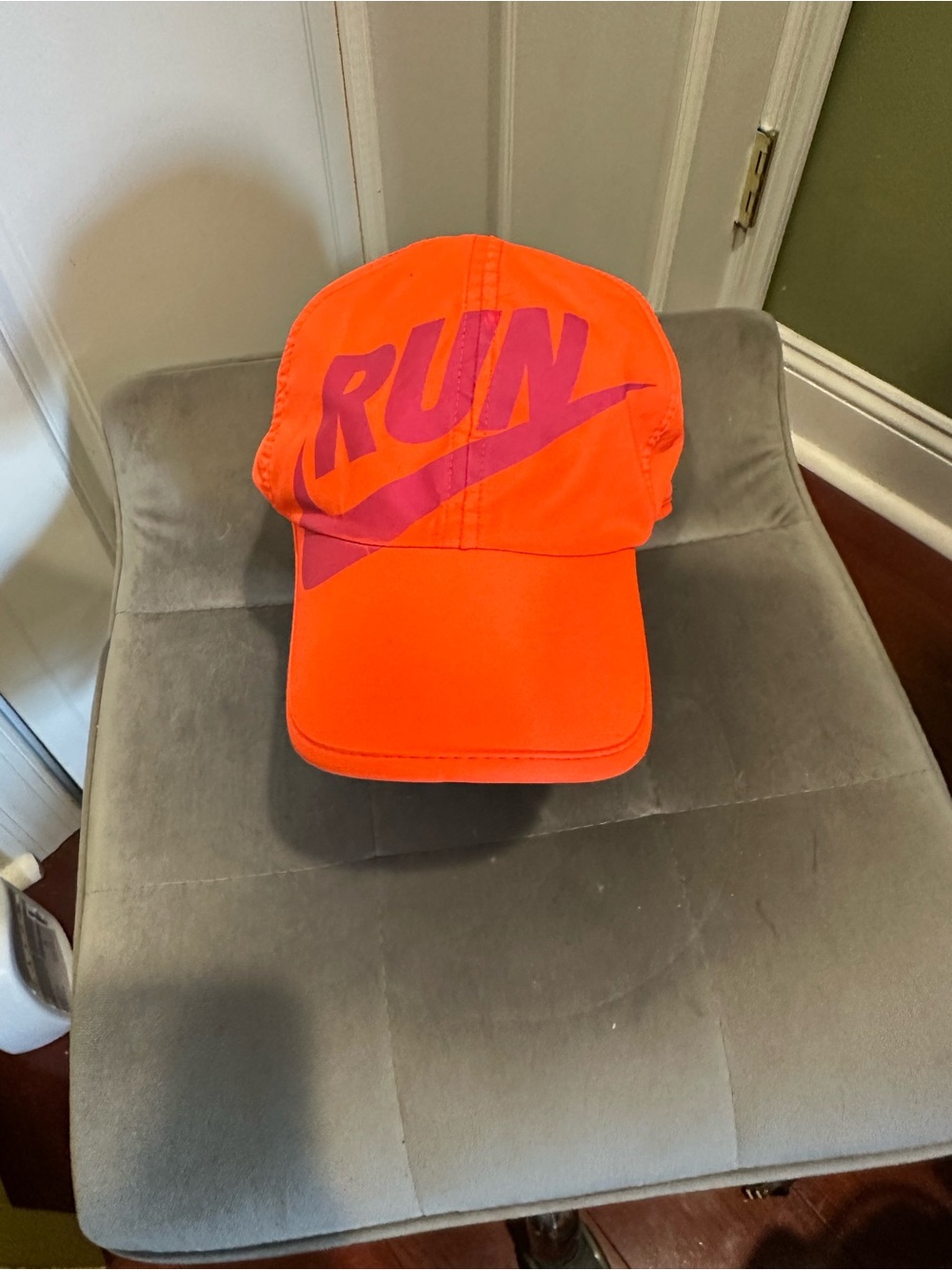 Neon Nike Featherlight Dri-Fit Run Hat, Running Hat, Fluorescent, 90s, Quick Dry